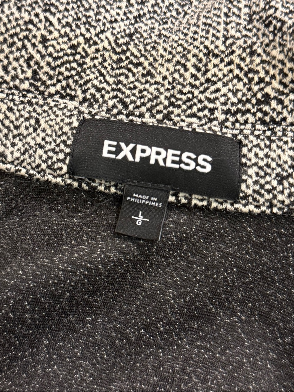 Express - Black & White Tweed Look Blazer 🖤🤍 - Picture 3 of 3